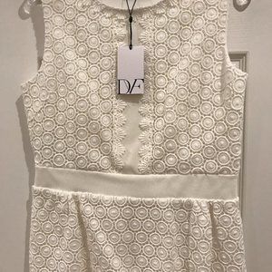 NWT Diane Von Furstenburg Tavita Top Size 10